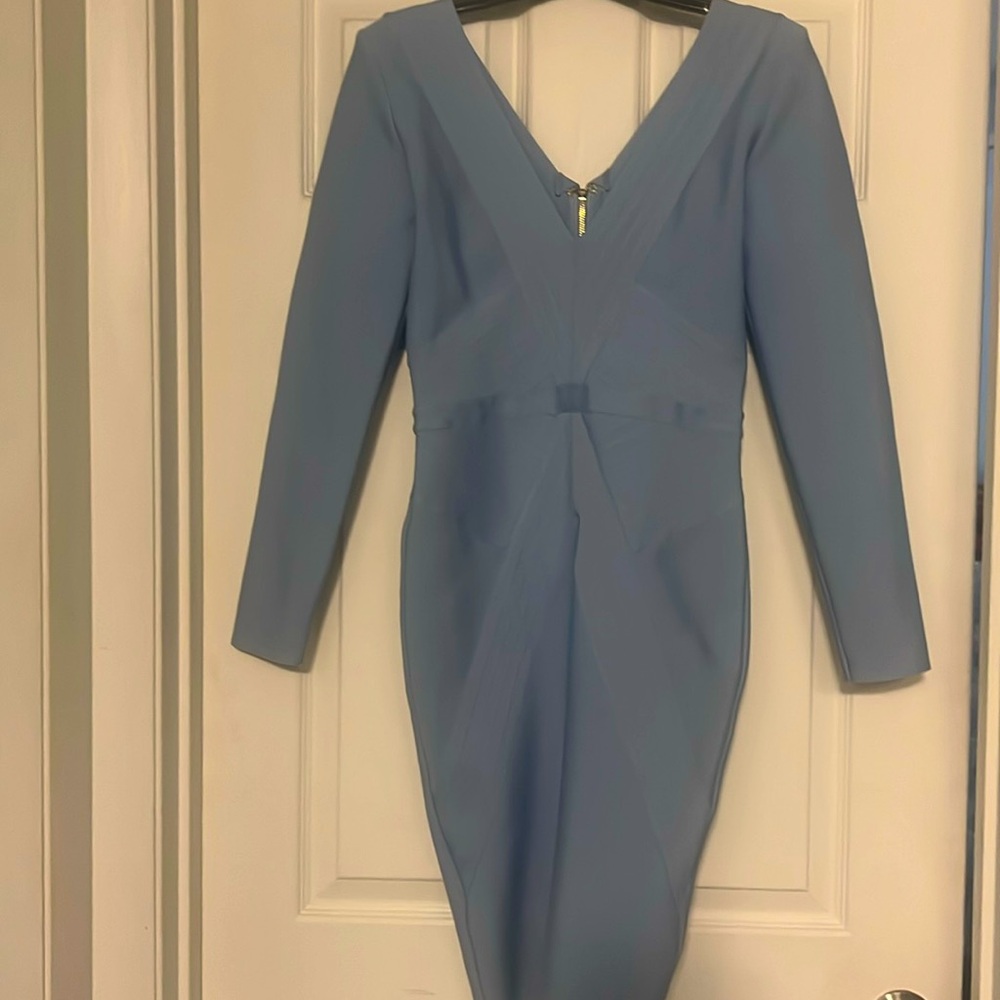 BEBE light blue bandage dress